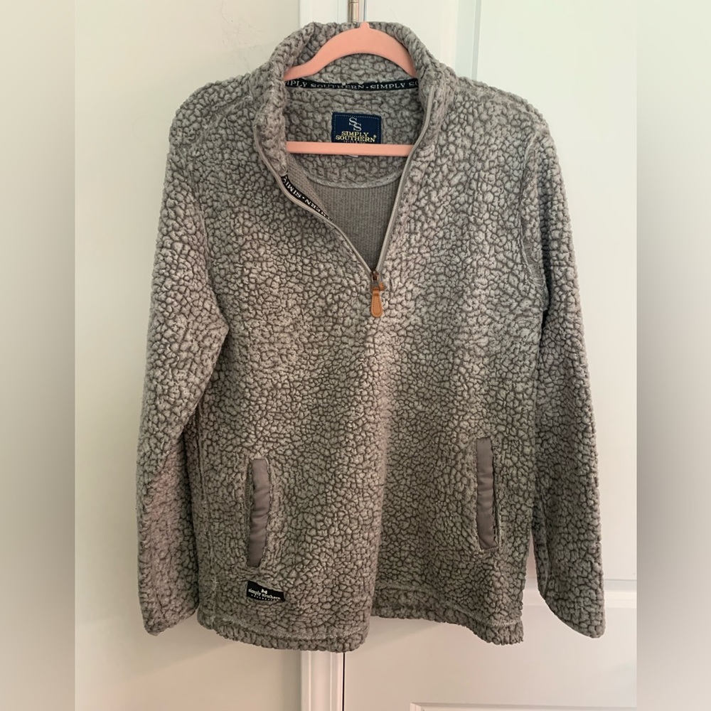 Simply Southern Sherpa Pullover Size M